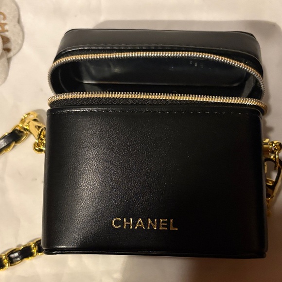 Chanel Black Mini Bag with Gold Chain 21 inch drop - Picture 6 of 16